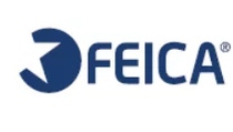 Logo of FEICA with a stylized blue letter "F" forming an abstract shape next to the word "FEICA" in bold blue font on a white background. Logo of FEICA with a stylized blue letter "F" forming an abstract shape next to the word "FEICA" in bold blue font on a white background.