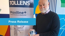 Philippe Hosotte, Chief Innovation & Product Development Officer at Cromology, presents the new Tollens interior wall paint Maxiline+, developed in collaboration with BASF using chemically recycled feedstocks from end of life tires. Philippe Hosotte, Chief Innovation & Product Development Officer at Cromology, presents the new Tollens interior wall paint Maxiline+, developed in collaboration with BASF using chemically recycled feedstocks from end of life tires.