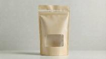 Stand-up plastic pouch without food content     