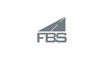 Gray logo featuring stylized letters "FBS" beneath a geometric design resembling a road leading to a horizon. Gray logo featuring stylized letters "FBS" beneath a geometric design resembling a road leading to a horizon.