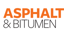 Text reading "ASPHALT & BITUMEN" in bold. "ASPHALT" is orange, conveying warmth and strength; "& BITUMEN" is black.