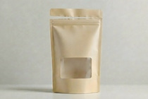 Stand-up plastic pouch without food content     