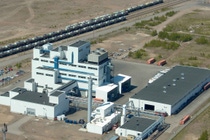 Air picture showing BASF dispersion plant in Hamina, Finland.